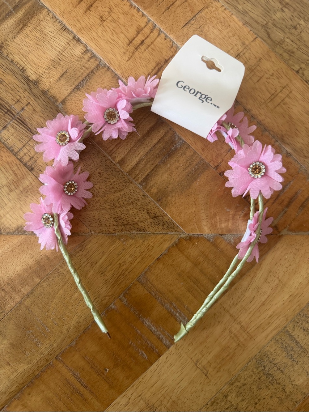 ✨3x$30✨George Pink Daisy Flower Crown Headband